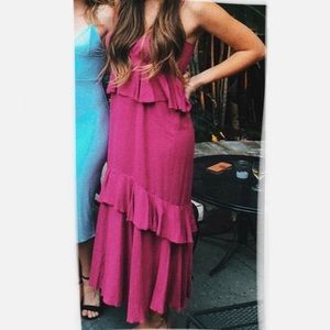 Hiatus Tiered Ruffle Maxi Dress